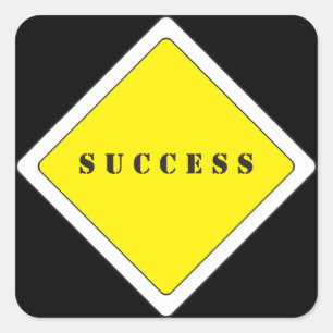 Attention please - Success is coming Square Sticker