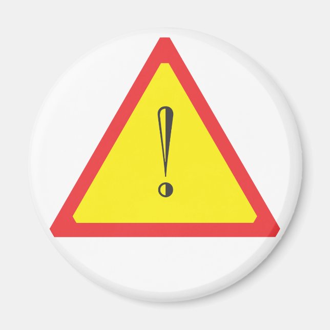 Attention Sign Magnet (Front)