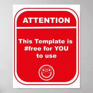 Attention This Template is #free to use Cutomize   Poster