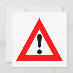 Attention Triangle Symbol Invitation