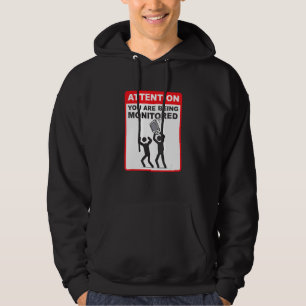 Attention You Are Being Monitored Programming Cod Hoodie