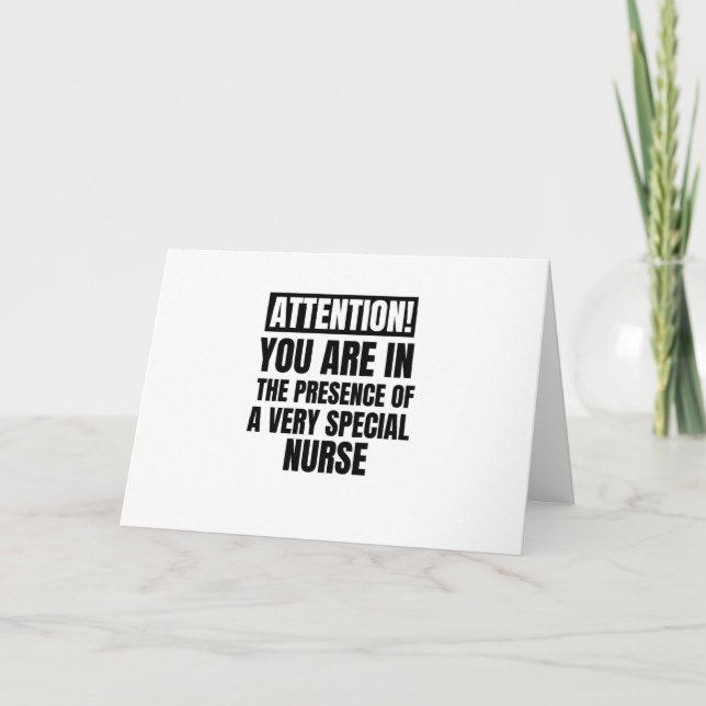 Attention you are in the presnce of a very special holiday card (Front)