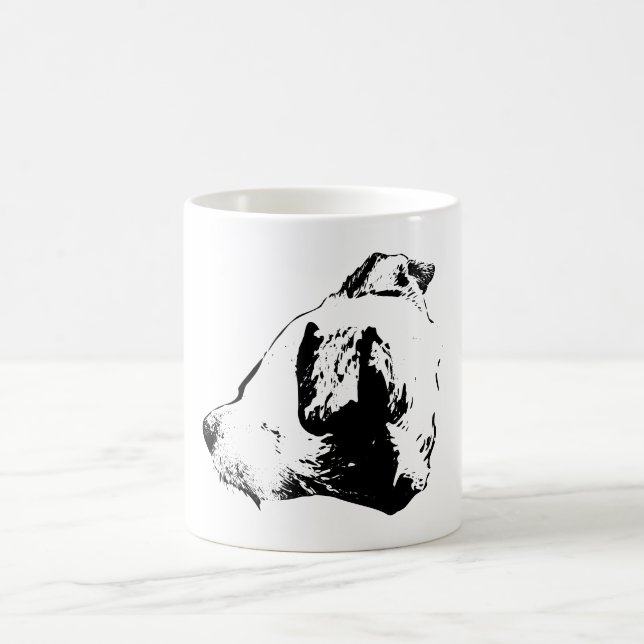 Attentive Gaze in Ink Coffee Mug (Center)