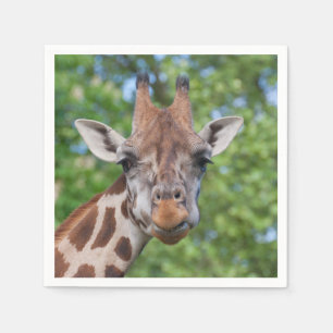 Attentive Giraffe Napkin