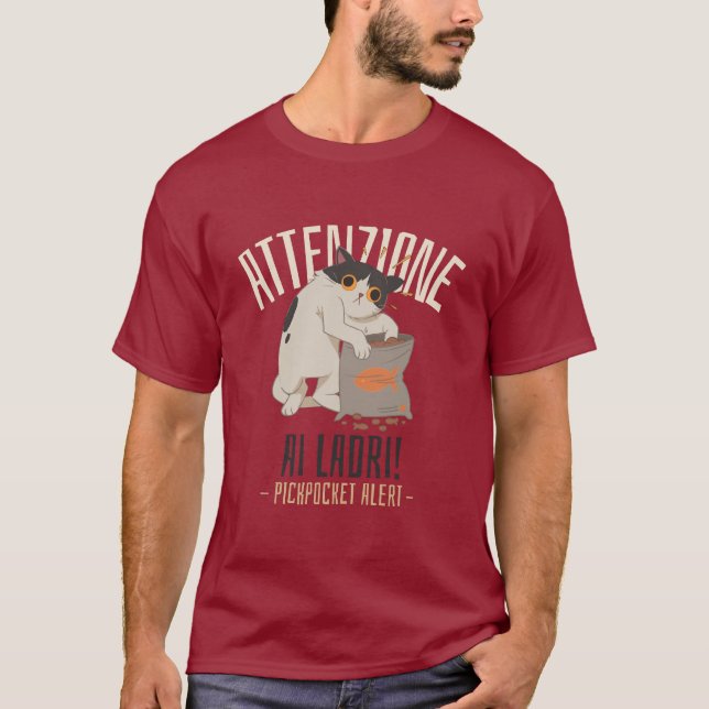 Attenzione pickpocket alert T-Shirt (Front)