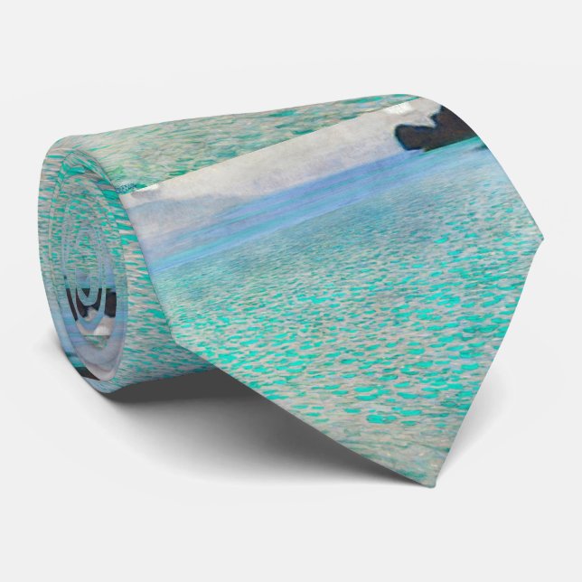 Attersee by Gustav Klimt Tie (Rolled)