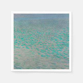 Attersee, Coastal Landscape Painting, Gustav Klimt Napkin