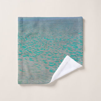 Attersee, Coastal Landscape Painting, Gustav Klimt Wash Cloth