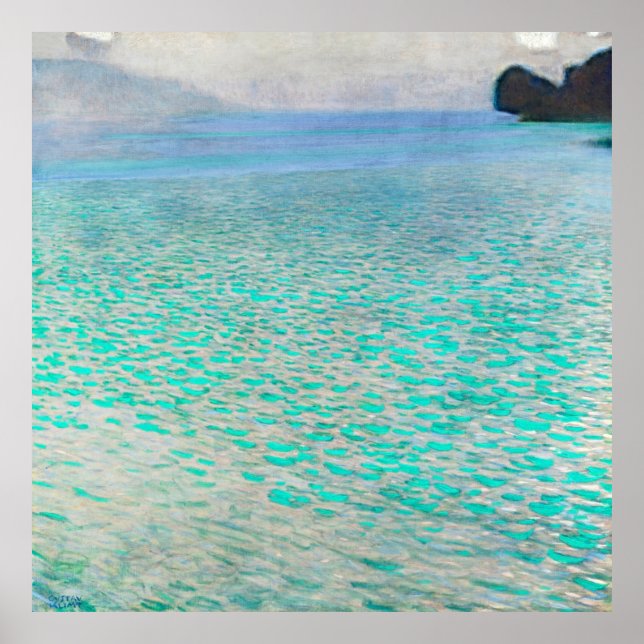 Attersee Serenity – Klimt Impressionist Art Poster (Front)