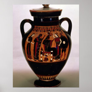 Attic black-figure amphora depicting the Birth of Poster