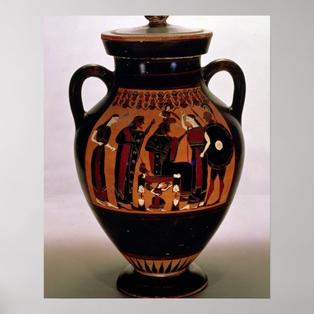 Attic black-figure amphora depicting the Birth of Poster (Front)