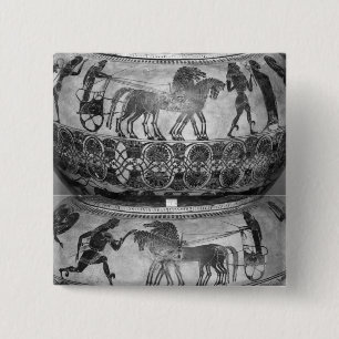 Attic black-figure dinos 15 cm square badge