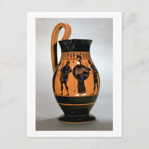 Attic black-figure olpe depicting Athena Confronti Postcard