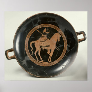Attic red-figure cup depicting poster