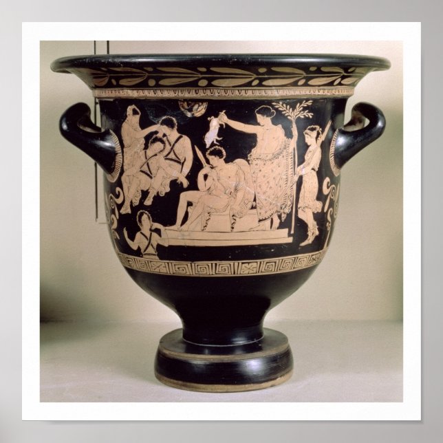 Attic red-figure krater depicting Orestes as suppl Poster (Front)