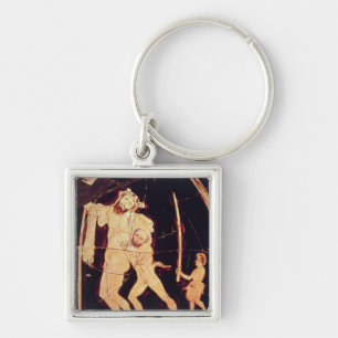 Attic red-figure vase key ring