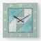 Attic Window Quilt Block in Blue & Green