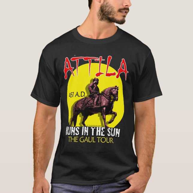 Attila 'Huns in the Sun' Tour (Men's Dark Front) T-Shirt (Front)