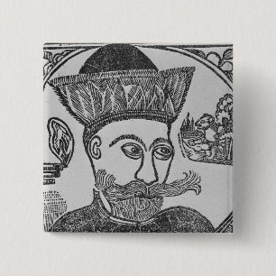 Attila the Hun 15 Cm Square Badge
