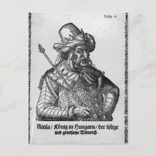Attila the Hun Postcard (Front)