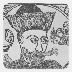 Attila the Hun Square Sticker