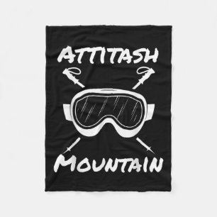 Attitash Mountain Bartlett New Hampshire Skiing Go Fleece Blanket