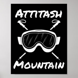 Attitash Mountain Bartlett New Hampshire Skiing Go Poster