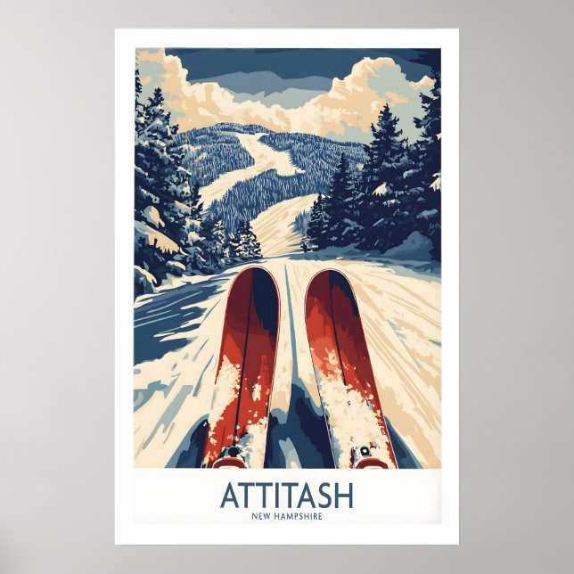 Attitash Ski Poster 1 (Front)