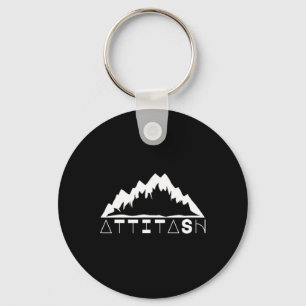 Attitash Skiing And Mountain Winter Sport Key Ring