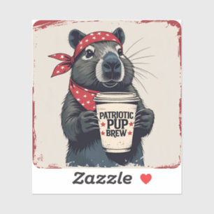 Attitude Capybara Sticker