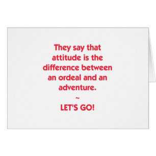 Attitude - difference between Ordeal and Adventure