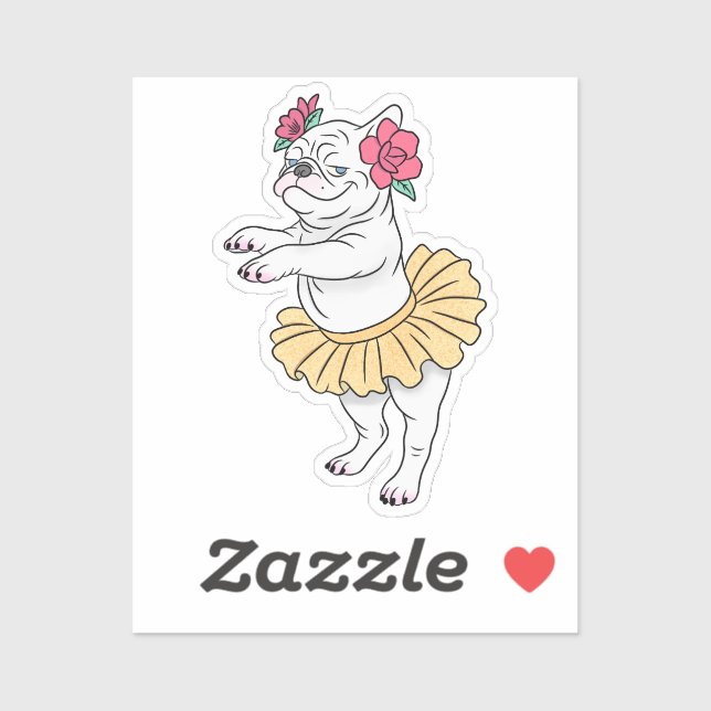 Attitude En Pointe | Custom-Cut Vinyl Sticker (Sheet)