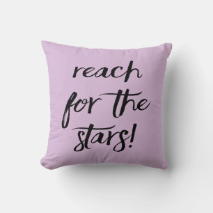 Attitude, Goals, Dreams, Success, Purple Lavender Cushion