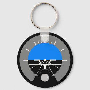 Attitude Indicator Gauge Key Ring