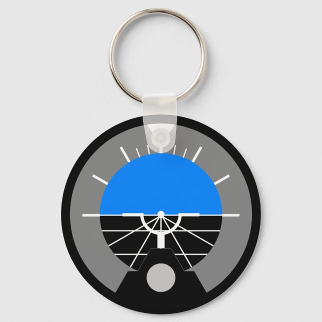Attitude Indicator Gauge Key Ring (Front)