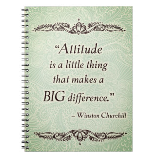 Attitude is a little thing - Positive Quote´s Notebook