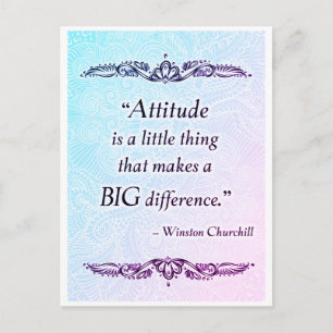 Attitude is a little thing - Positive Quote´s Postcard