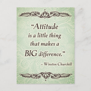 Attitude is a little thing - Positive Quote´s Postcard