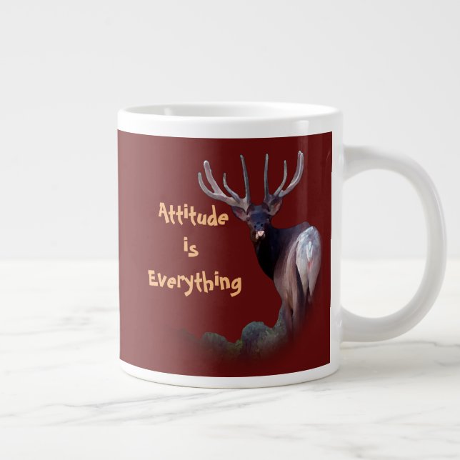 Attitude is Everything Large Coffee Mug (Right)