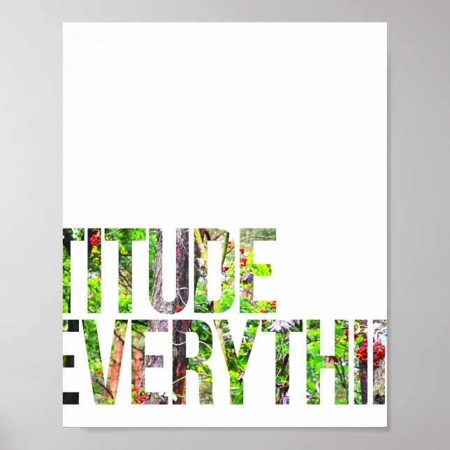 Attitude is everything  poster (Front)