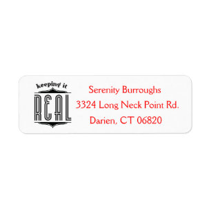 Attitude, Life, Dreams, Motivational Life Quote Return Address Label