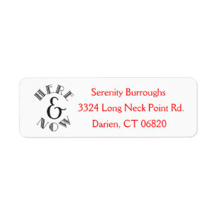 Attitude, Life, Dreams, Motivational Life Quote Return Address Label