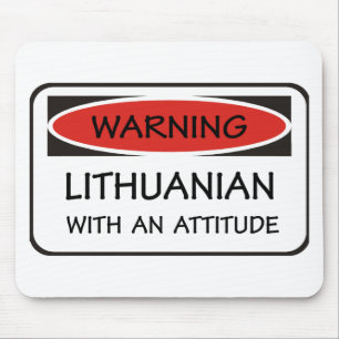 Attitude Lithuanian Mouse Pad