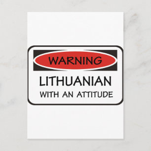Attitude Lithuanian Postcard