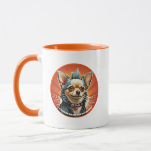  Attitude Makes the Difference pet chihuahua punk  Mug