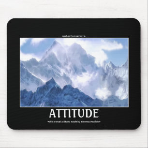 ATTITUDE Mountain Range Motivational Mousepad