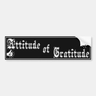 Attitude of Gratitude AA/NA slogan bumper sticker