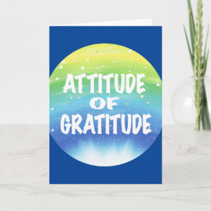 Attitude of Gratitude Mindfulness Card