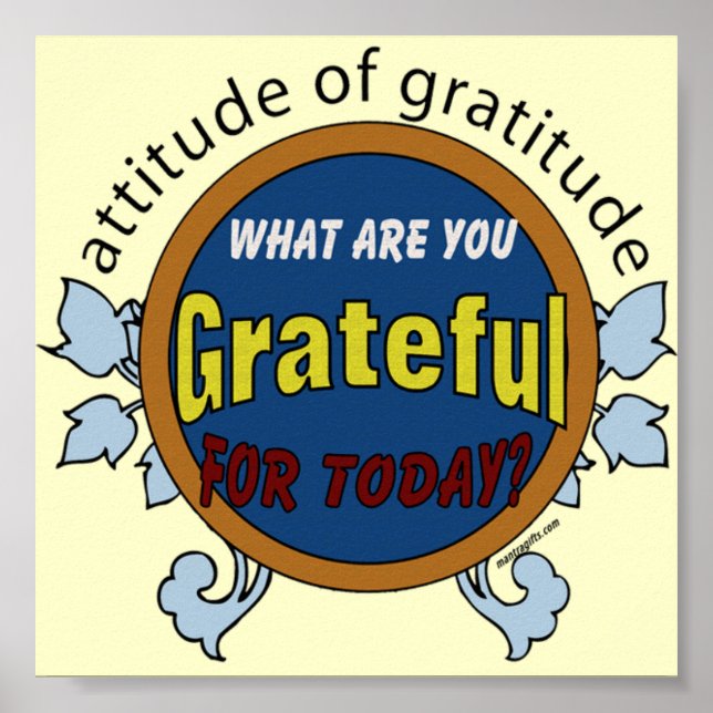Attitude of Gratitude Poster (Front)