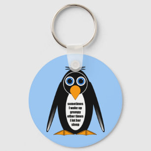 attitude penguin key ring